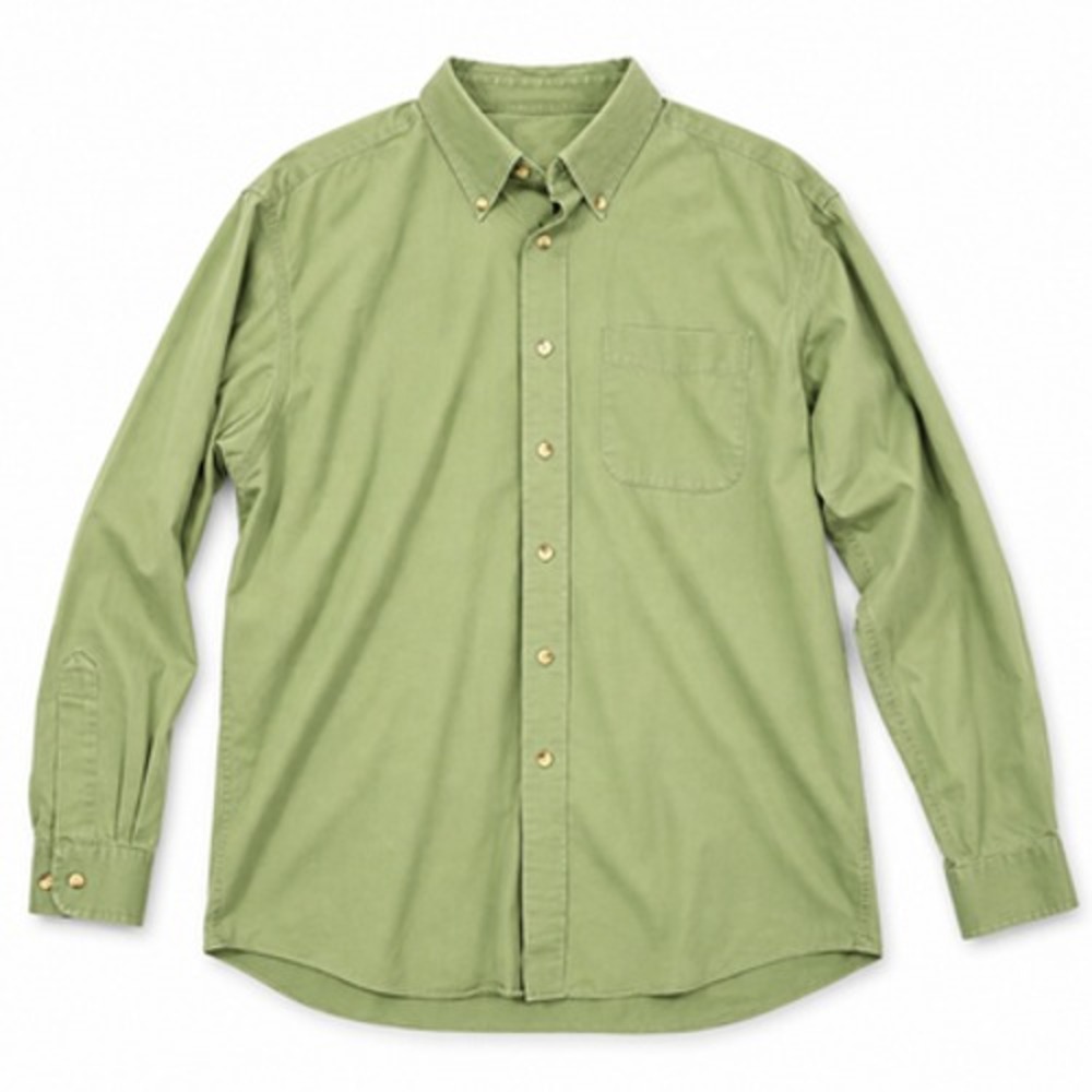L.L. Bean Men's Large Green Cotton Wrinkle Resistant Button Down Shirt